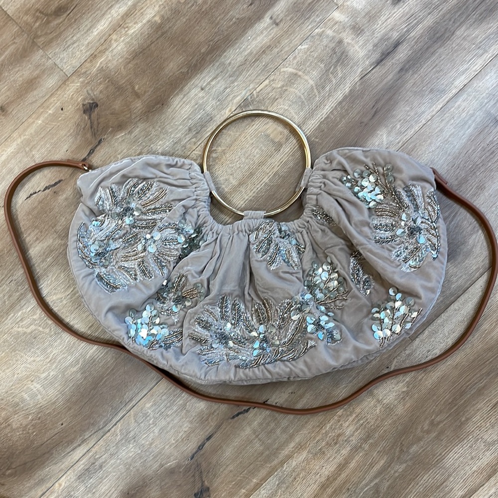New Anthropologie Embellished Floral Satchel!!🔥🔥🔥 - Picture 10 of 14